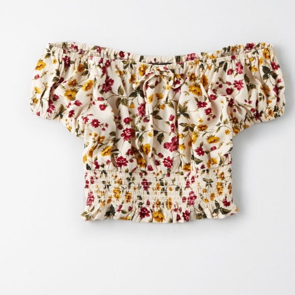 American Eagle Outfitters Tops - American Eagle Floral Crop Top